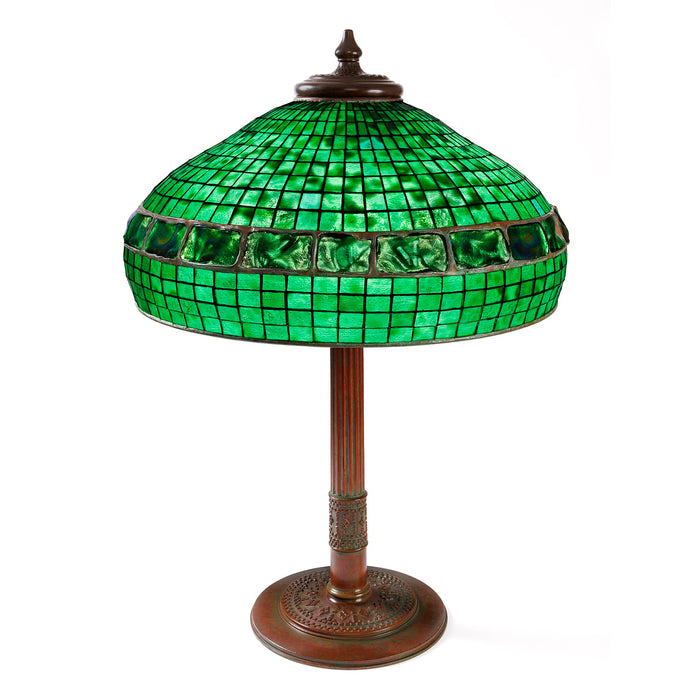 Macklowe Gallery Tiffany Studios New York "Belted Turtleback" Table Lamp