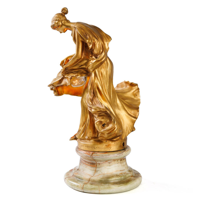 Macklowe Gallery Leo Laporte-Blairsy "Vestal Virgin” Bronze Sculpture