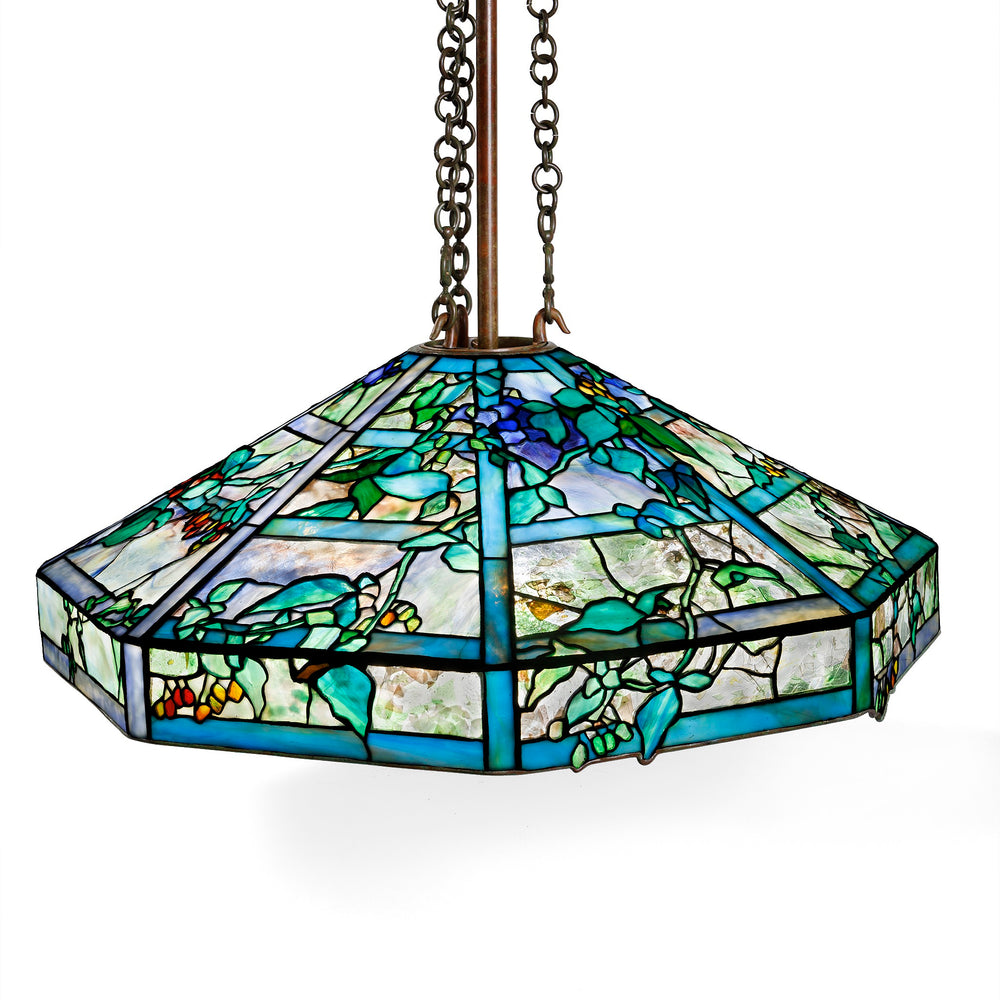 
                      
                        Macklowe Gallery Tiffany Studios New York "October Nightshade" Chandelier
                      
                    