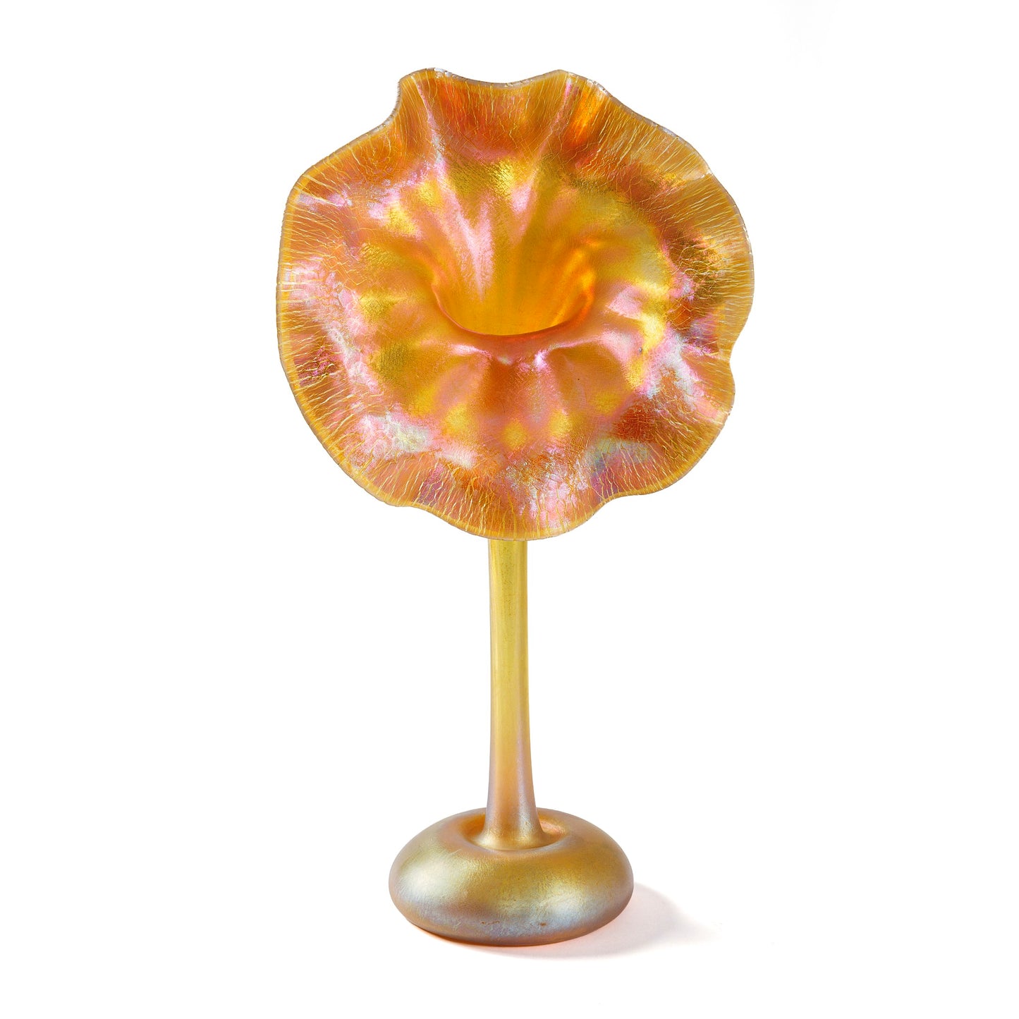 Macklowe Gallery Tiffany Studios New York "Jack in the Pulpit" Favrile Glass Vase