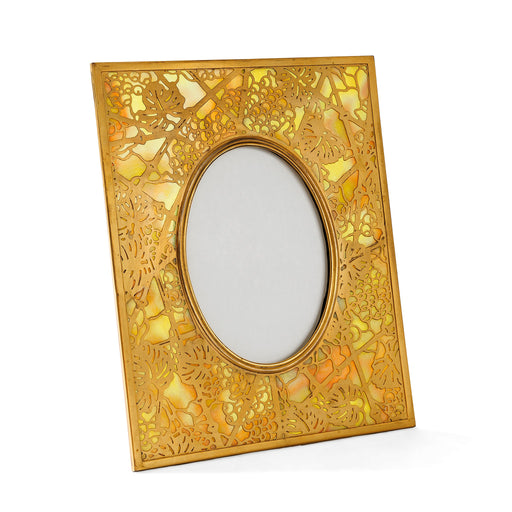 Macklowe Gallery Tiffany Studios New York "Grapevine" Gilt Bronze Photo Frame