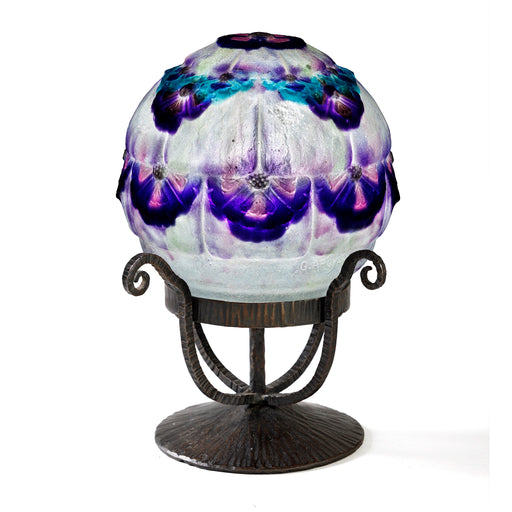Macklowe Gallery Gabriel Argy-Rousseau Pâte de Verre "Fleurs des Dunes" Night Light