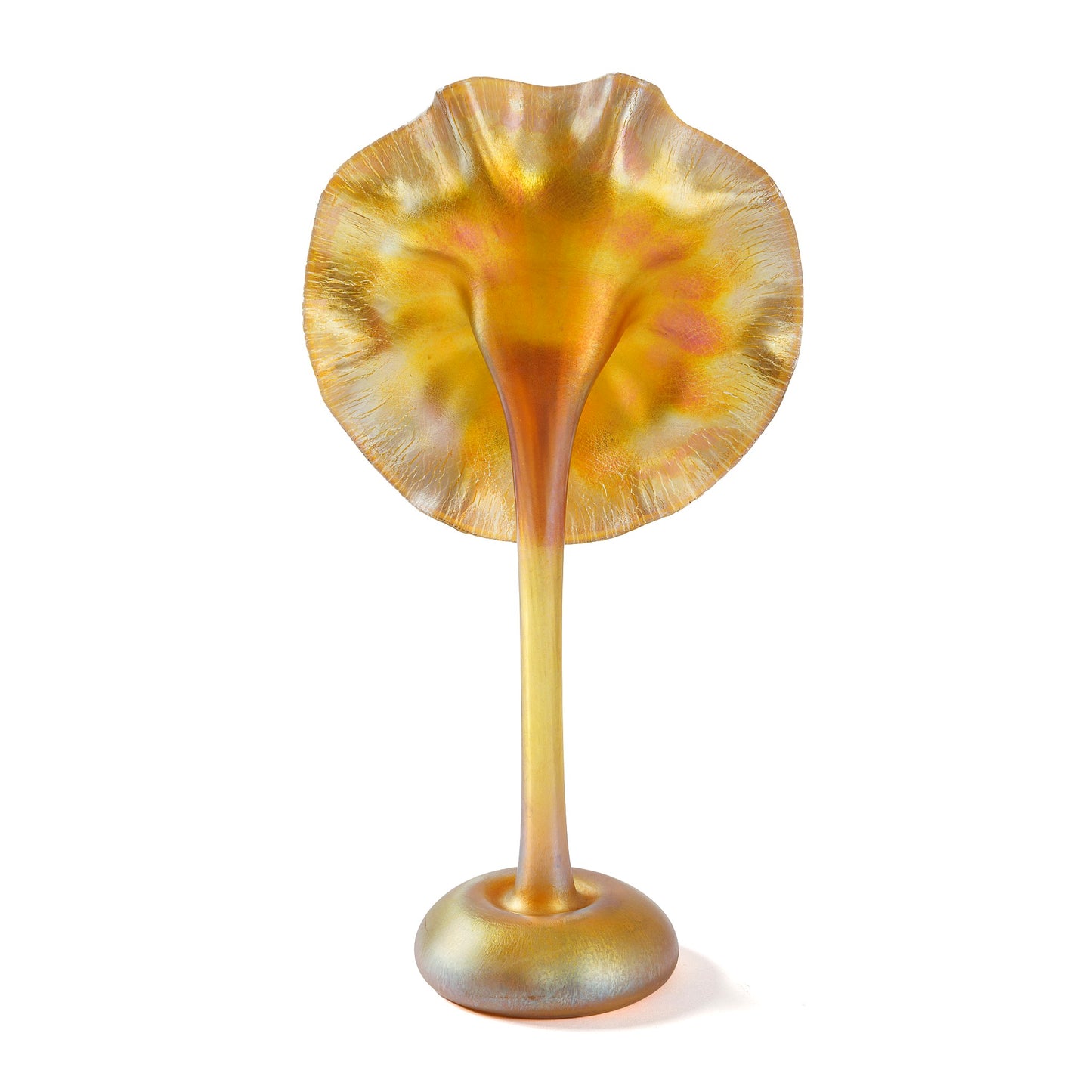 Macklowe Gallery Tiffany Studios New York "Jack in the Pulpit" Favrile Glass Vase