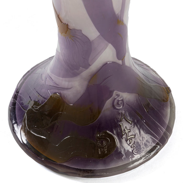 Macklowe Gallery Émile Gallé “Bats and Iris” Table Lamp