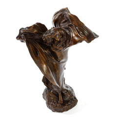 Théodore Rivière "La Danse du lys" Bronze Sculpture