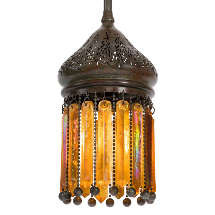 Macklowe Gallery Tiffany Studios New York "Moorish" Prism Chandelier