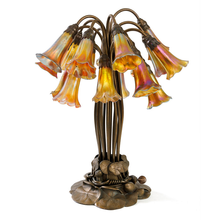 Macklowe Gallery Tiffany Studios New York "Eighteen Light Lily" Table Lamp