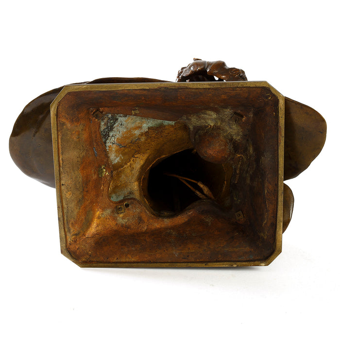 Macklowe Gallery Leo Laporte-Blairsy "Femme aux Nénuphars" Lighted Inkwell