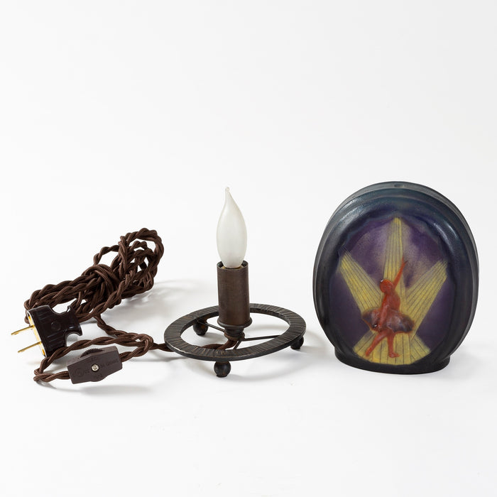 Macklowe Gallery Gabriel Argy-Rouseau Pâte de Verre "Etoile" Night Light