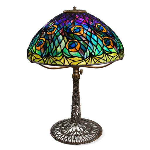 Macklowe Gallery Tiffany Studios New York "Peacock" Table Lamp