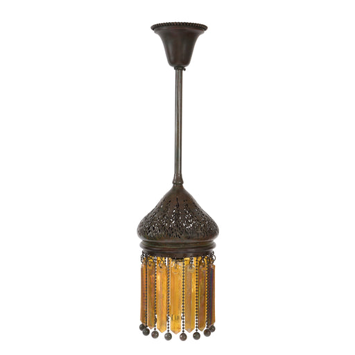 Macklowe Gallery Tiffany Studios New York "Moorish" Prism Chandelier