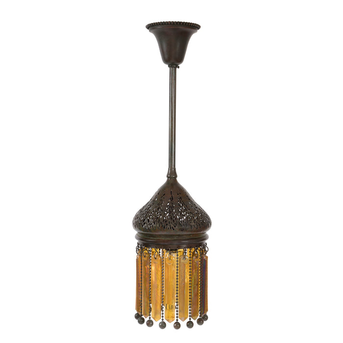 Macklowe Gallery Tiffany Studios New York "Moorish" Prism Chandelier