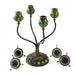 Macklowe Gallery Tiffany Studios New York Four Light Jeweled Candelabra