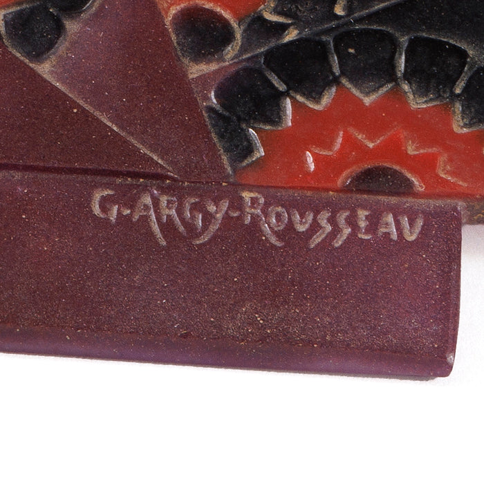 Macklowe Gallery Gabriel Argy-Rousseau Pâte de Verre "Eventail de Fleurs" Night Light