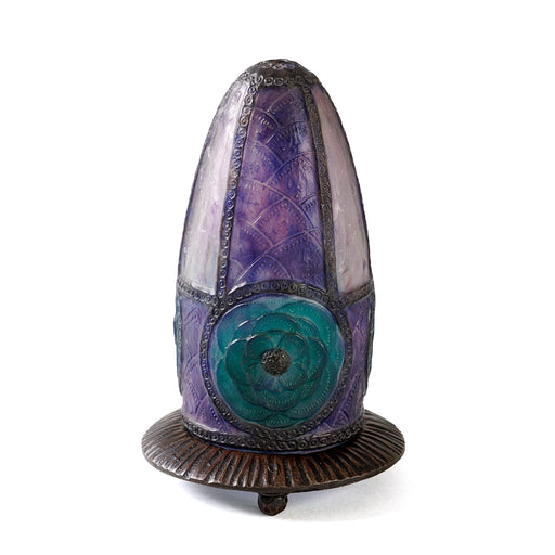 Macklowe Gallery Gabriel Argy-Rousseau Pâte de Verre "Rosaces" Night Light