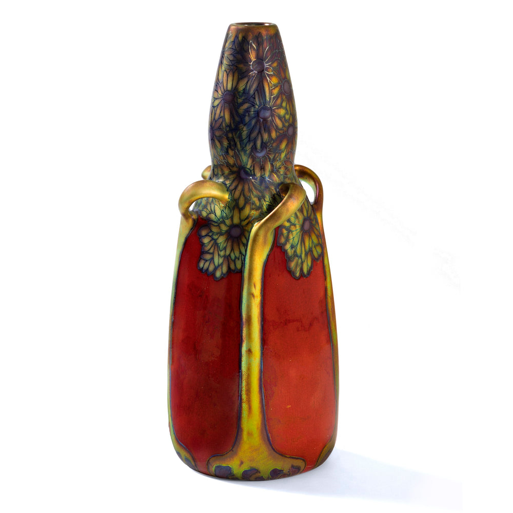 
                      
                        Macklowe Gallery Zsolnay "Coneflower and Tree" Glazed Ceramic Vase
                      
                    