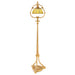 Macklowe Gallery Tiffany Studios New York "Linenfold" Gilt Bronze Floor Lamp
