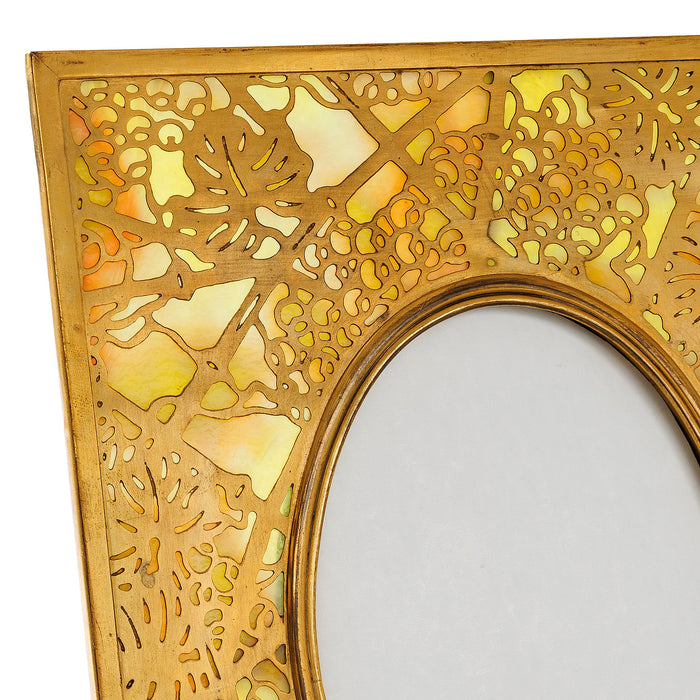 Macklowe Gallery Tiffany Studios New York "Grapevine" Gilt Bronze Photo Frame