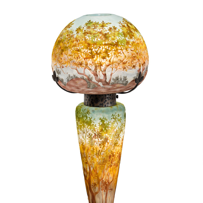 Macklowe Gallery Daum Nancy "Fougères et Arbres" Table Lamp