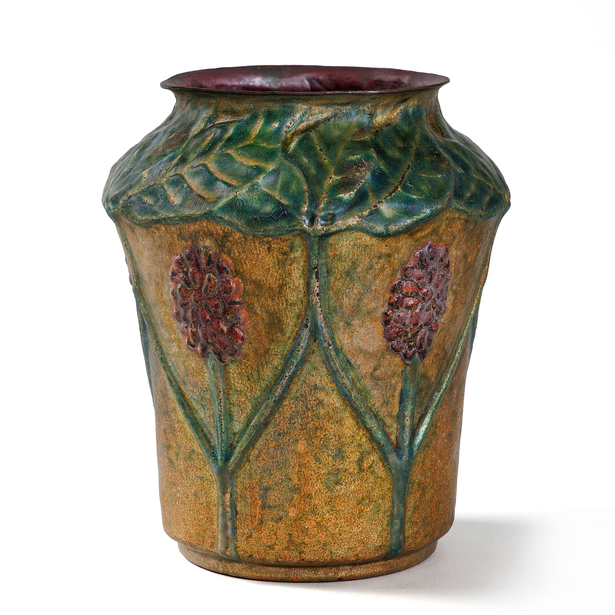 Macklowe Gallery | Tiffany Studios New York Copper and Enamel Vase