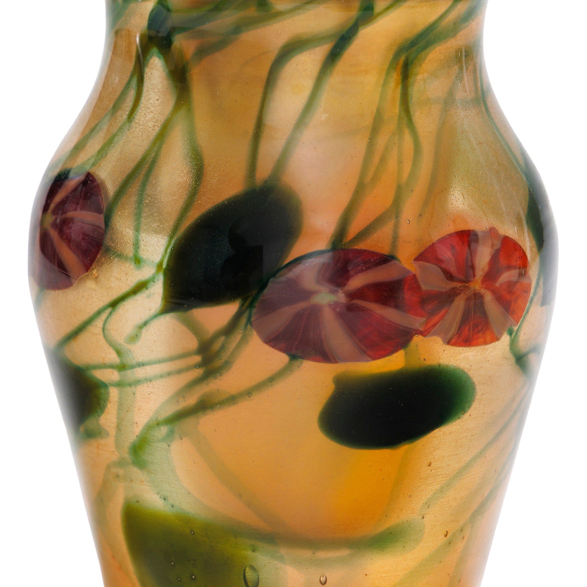 80's ヴィンテージ フラワーシェイプガラスボウル ミッドセンチュリー Macklowe Gallery | Tiffany Studios New York Morning Glory
