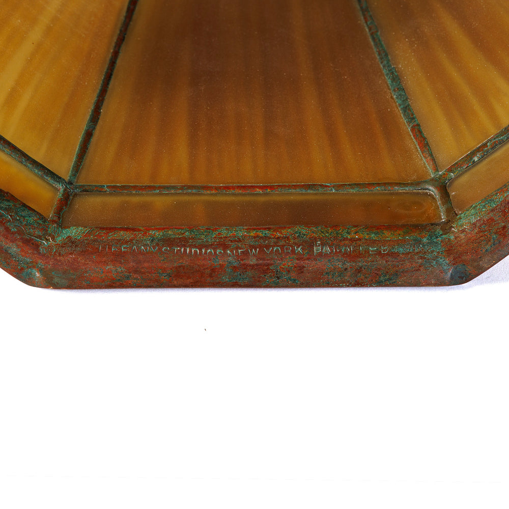 
                      
                        Macklowe Gallery Tiffany Studios New York "Linenfold" Table Lamp
                      
                    