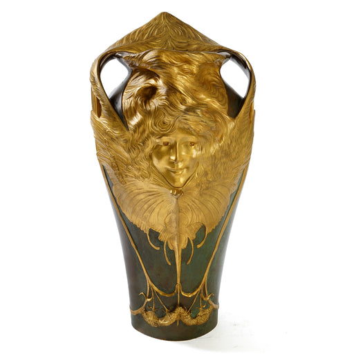 Macklowe Gallery Paul-François Berthoud "Femme-Papillon" Bronze Planter