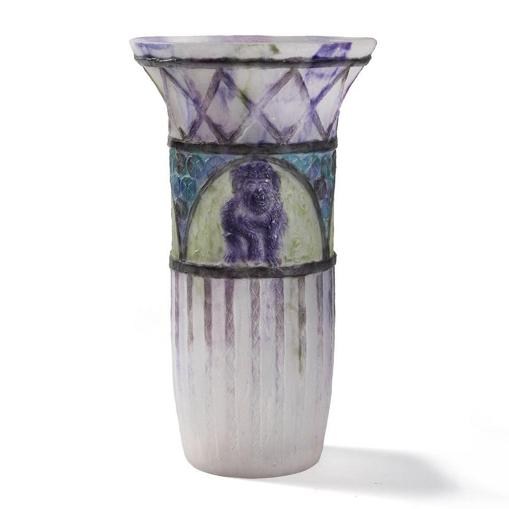
                      
                        Macklowe Gallery Gabriel Argy-Rousseau "Singes" Pate de Verre Vase
                      
                    