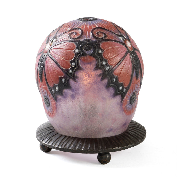 Macklowe Gallery Gabriel Argy-Rousseau Pâte de Verre "Papillon" Night Light