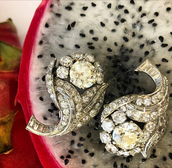 Macklowe Gallery Diamond Flower Earrings