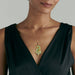 Macklowe Gallery Eugène Feuillâtre Enamel Orange Blossom Pendant Necklace