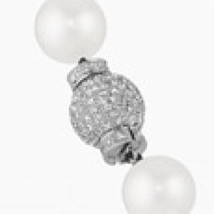 Macklowe Gallery Cultured South Sea Pearl Necklace with Diamond Clasp