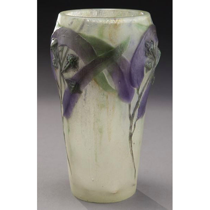 Gabriel Argy-Rousseau "Eucalyptus" Pâte de Verre Glass Vase