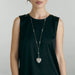 Macklowe Gallery Diamond and Platinum-Topped Gold "Puffed Heart" Locket Necklace
