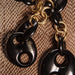 Macklowe Gallery Gucci Exotic Wood and Gold Link Necklace