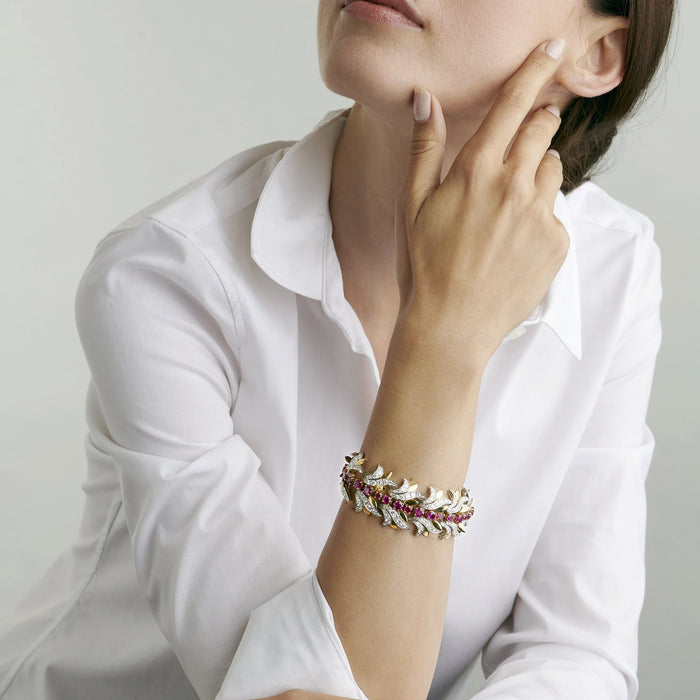 Tiffany leaf deals bracelet