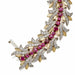 Macklowe Gallery Tiffany & Co. Burmese Ruby and Diamond Leaf Bracelet