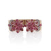 Macklowe Gallery Georges Verger Retro Rose Quartz and Ruby Bracelet Cuff