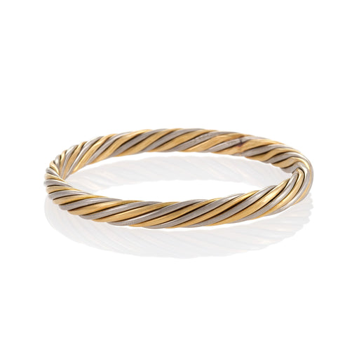 Macklowe Gallery Van Cleef & Arpels Rope Twist Bi-color Gold Bangle