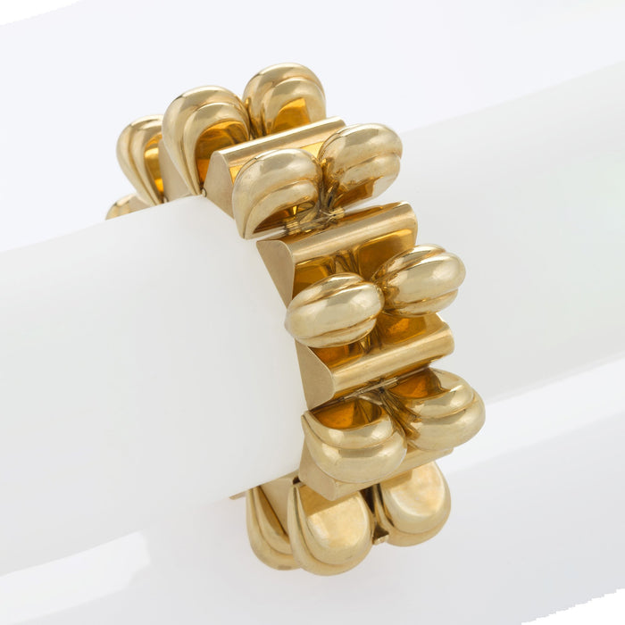 Macklowe Gallery Universal Genève Gold Link Bracelet