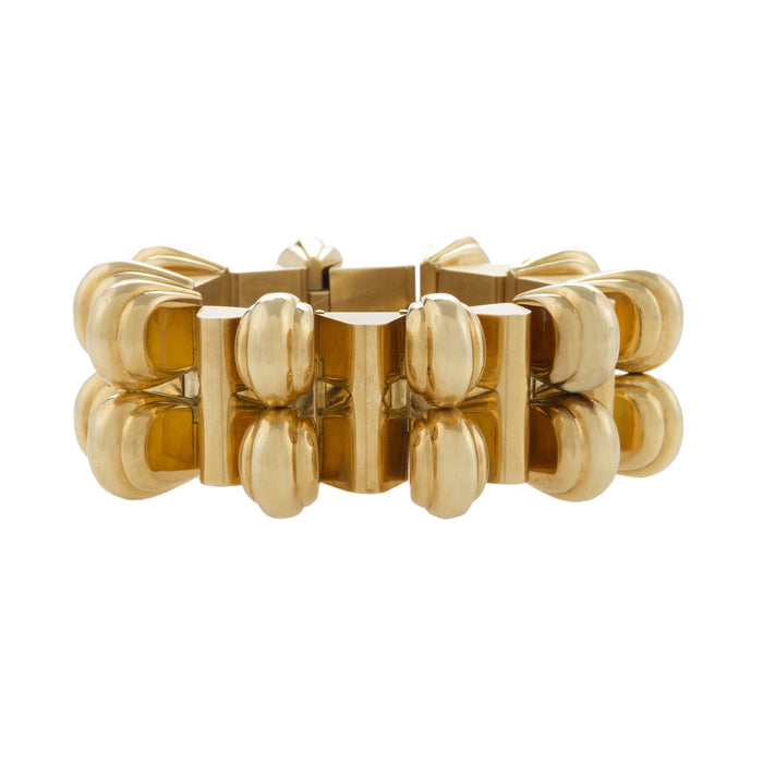 Macklowe Gallery Universal Genève Gold Link Bracelet