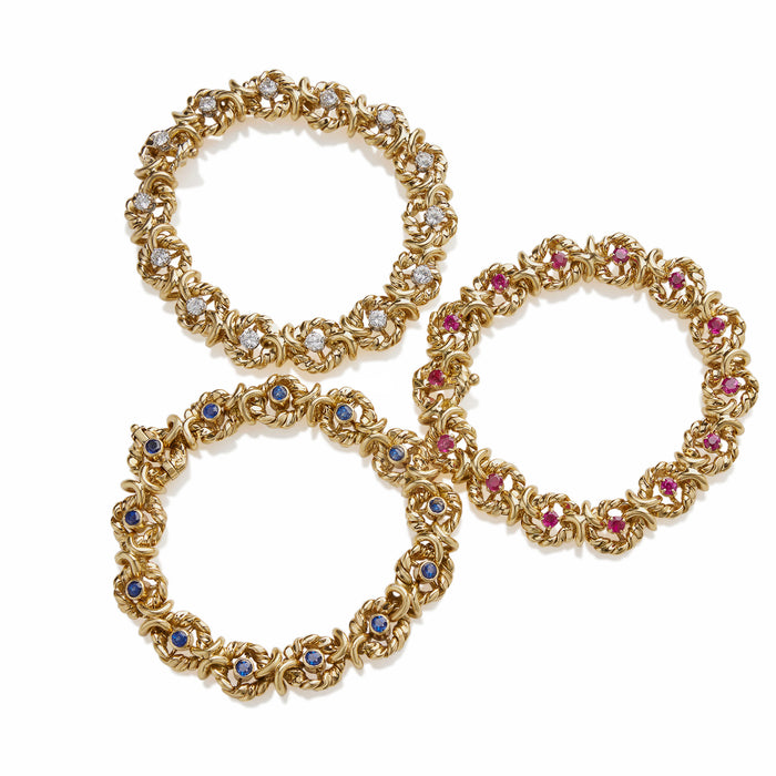 Macklowe Gallery  Van Cleef & Arpels Set of Three Bracelets