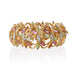 Macklowe Gallery Tiffany & Co. Jean Schlumberger Pink Tourmaline, Citrine and Peridot Flower Bracelet