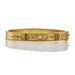 Macklowe Gallery English 15K Gold and Diamond Bangle Bracelet