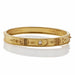 Macklowe Gallery English 15K Gold and Diamond Bangle Bracelet