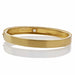 Macklowe Gallery English 15K Gold and Diamond Bangle Bracelet