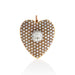 Macklowe Gallery Pavé Seed Pearl and Diamond Heart Brooch