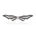 Macklowe Gallery Diamond and Onyx Bow Brooch