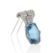 Macklowe Gallery Cartier Aquamarine and Diamond Brooch