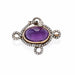 Macklowe Gallery Amethyst and Rose-cut Diamond Serpent Brooch